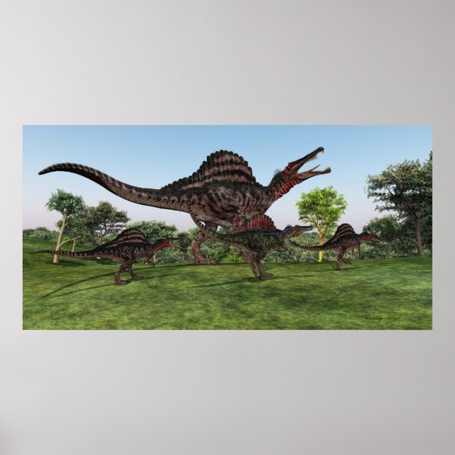 Spinosaurus Mother Print Poster (Framsidan)
