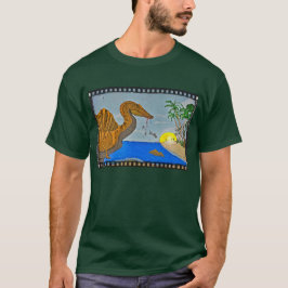 Spinosaurus Ocean Forest Green Men's Shirt Dino T Shirt