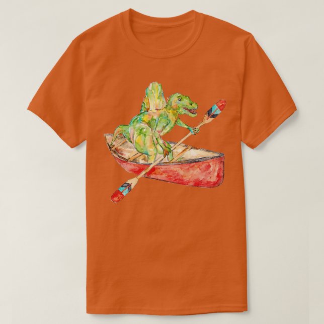Spinosaurus på kanodinosaurilackering t shirt (Design framsida)