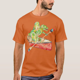 Spinosaurus på kanodinosaurilackering t shirt