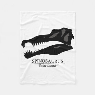 Spinosaurus skalle fleecefilt
