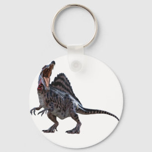 Spinosaurus som Squatting och tittar till det Nyckelring