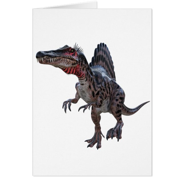Spinosaurus spring hälsningskort (Framsidan)