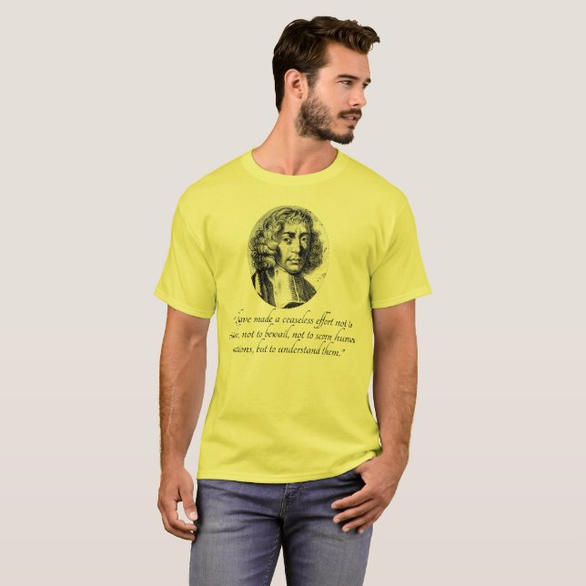 Spinoza tolerans och t shirt (Hel framsida)