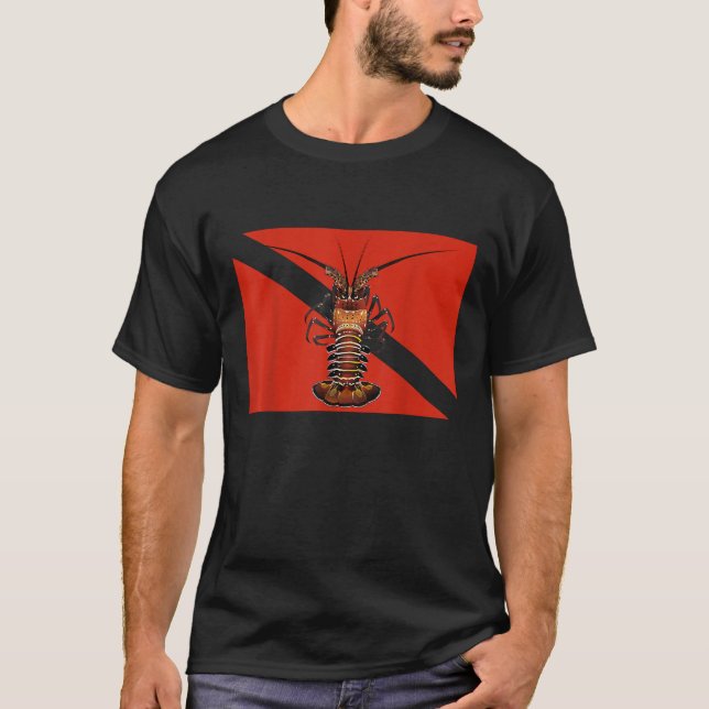 Spiny Lobster Lobstering T Shirt (Framsida)