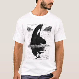 Spion-Att hoppa späckhuggaren, skrivar och bläck T-shirt