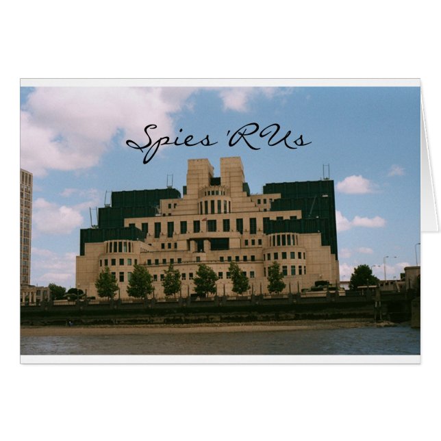 Spion R oss Hälsningskort (Framsidan Horizontal)