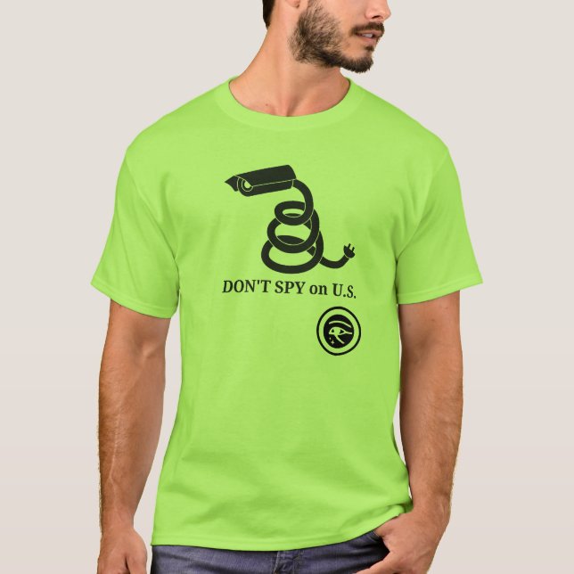 SPIONERA inte på U.S. T-shirt (Framsida)