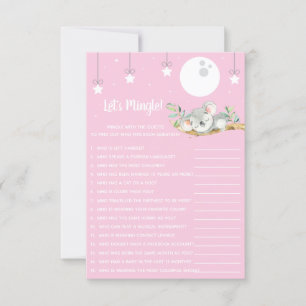 Spip Koala Baby Shower Game Låt oss Mingle! Invi Inbjudningar
