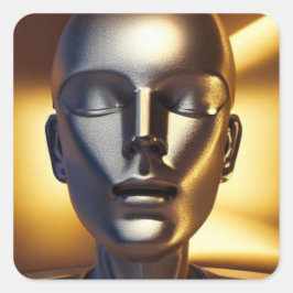 Spipande Android Sticker Fyrkantigt Klistermärke