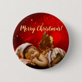 Spipande Angel Baby Jesus jul Knapp