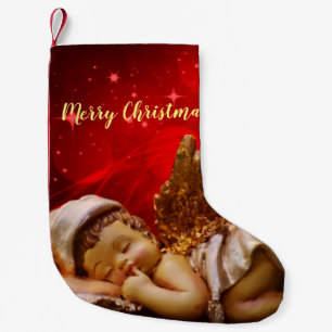 Spipande Angel Baby Jesus jul Liten Julstrumpa