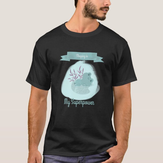 Spipande är mitt superkraftfulla strömsparläge. t shirt (Framsida)