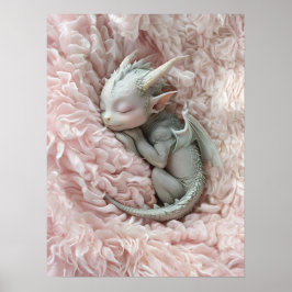 Spipande Baby Dragon Nursery Art Poster