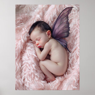 Spipande Baby Fairy Nursery Art Poster