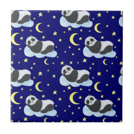 Spipande Baby Panda Kakelplatta