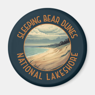 Spipande Bear Dunes National Lakeshore Circle Magnet