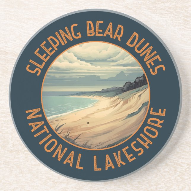 Spipande Bear Dunes National Lakeshore Circle Underlägg (Framsidan)