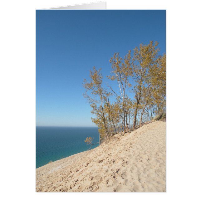 Spipande Bear Dunes, Sjö Michigankortet Hälsningskort (Framsidan)