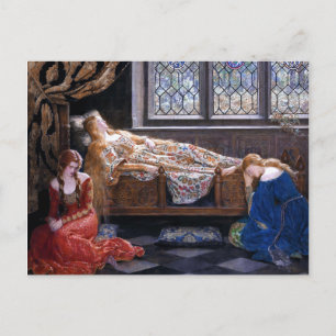 "Spipande Beauty" av John Collier 1921 Vykort