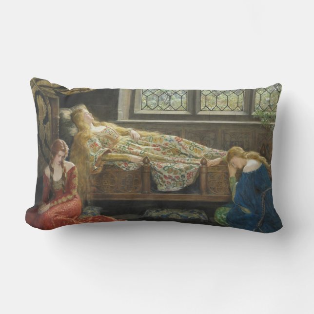 Spipande Beauty (av John Collier) Lumbarkudde (Framsida)