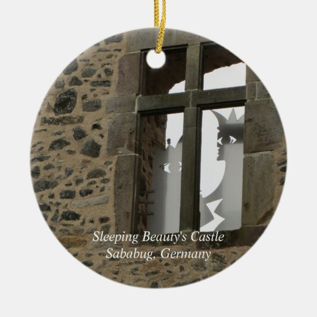 Spipande Beauty Castle Julgransprydnad Keramik (Framsidan)