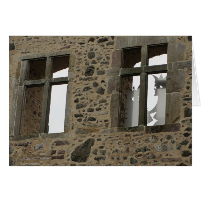 Spipande Beauty Castle - Sababurg Tyskland OBS Kort (Framsidan Horizontal)