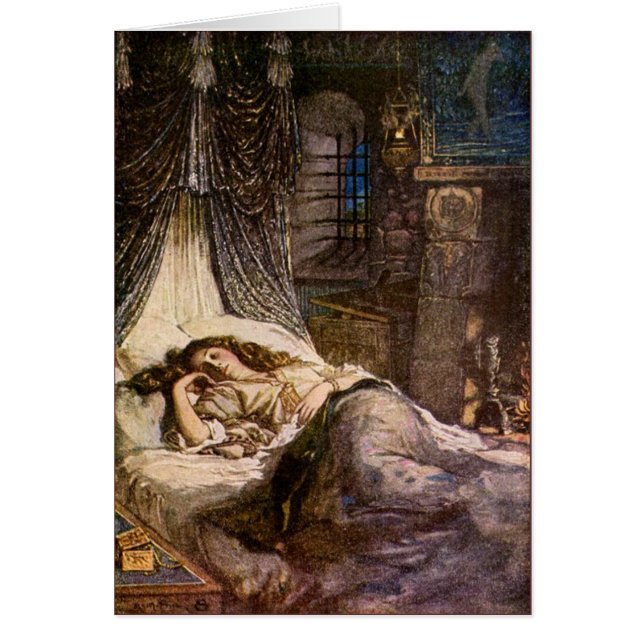 Spipande Beauty Hälsningskort (Framsidan)