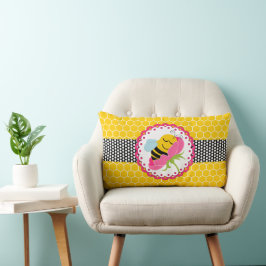 Spipande Bee Baby Nursery Lumbarkudde