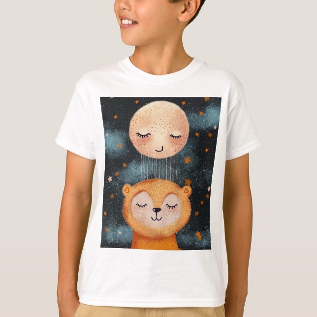 Spipande Björn i fredlig dröm T Shirt (Framsida)