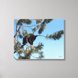 Spipande Björn Unge Canvastryck