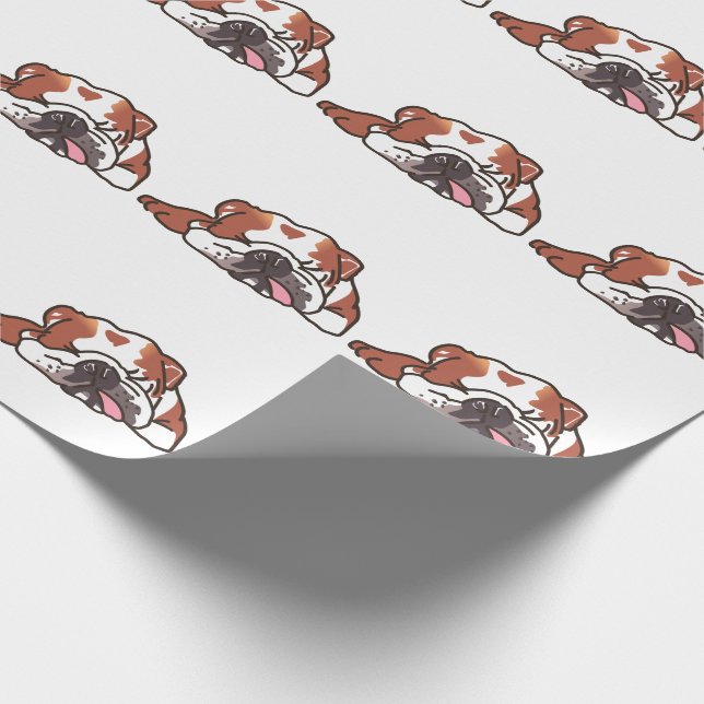 Spipande bulldog presentpapper (Hörn)