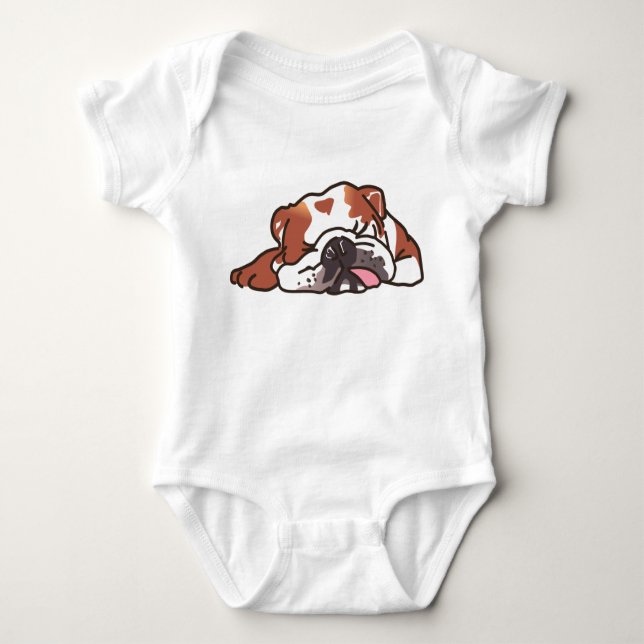 Spipande bulldog t shirt (Framsida)