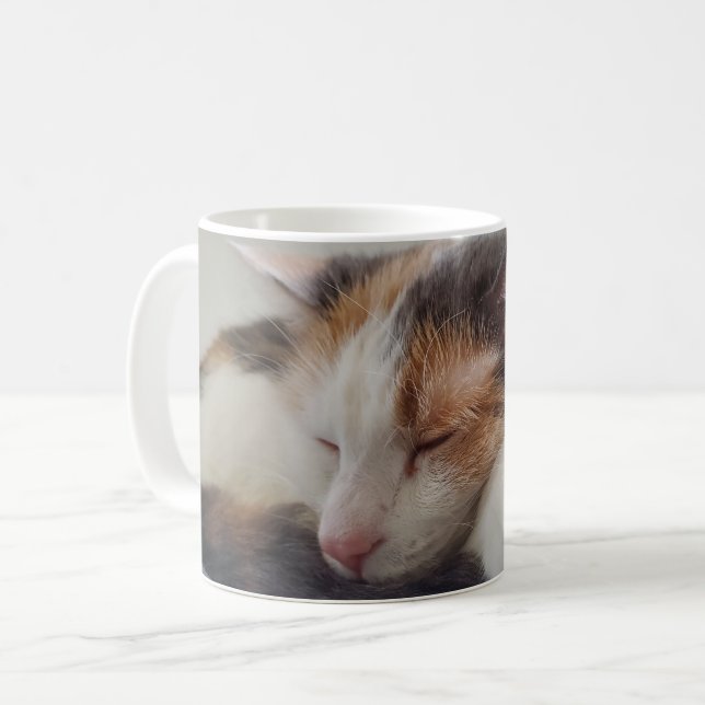 Spipande Calico Cat Kaffemugg (Framsida vänster)