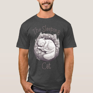 Spipande Cat en söt, sovande pojke T Shirt