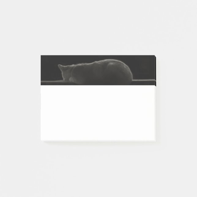Spipande Cat Silhouette Post-it Block (Framsida)