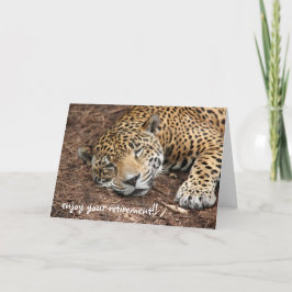 Spipande Cheetah, roligt pension-kort Kort