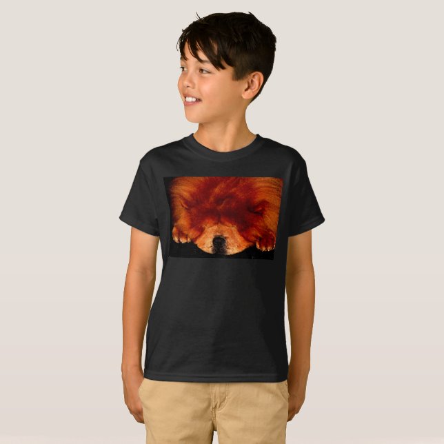 Spipande Chow Chow bccna T Shirt (Hel framsida)