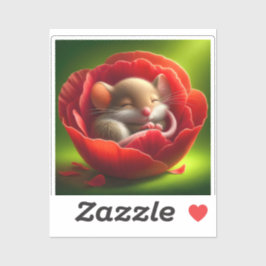 Spipande Cute Mouse Klistermärken
