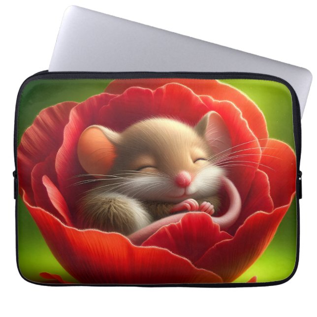 Spipande Cute Mouse Laptop Fodral (Framsidan)