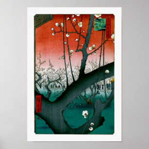 Spipande Dragon Plum, Kameido Hiroshige Fine Art Poster