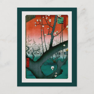 Spipande Dragon Plum, Kameido Hiroshige Fine Art Vykort