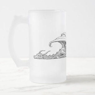Spipande drake Frostat Glass Mugg
