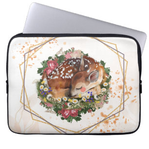Spipande dynga, styliserad brundjursbild laptop fodral