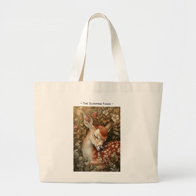 Spipande Fawn Tote Bag Jumbo Tygkasse (Framsidan)