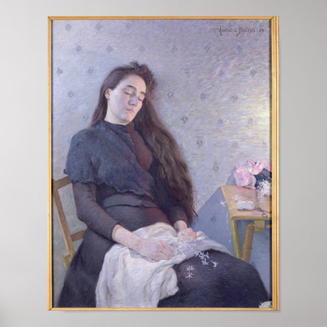Spipande Flower Girl, 1892 Poster (Framsidan)