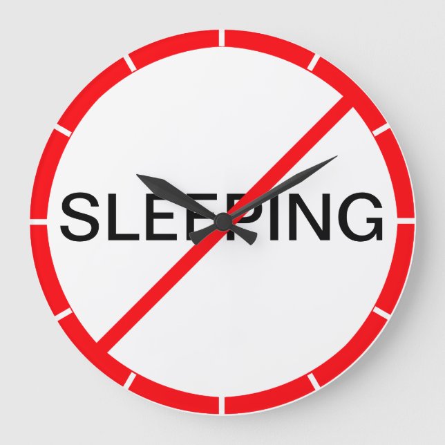 Spipande förbjudet! stor klocka (Framsida)