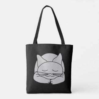 Spipande Grått Cat Tygkasse