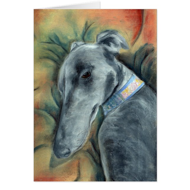Spipande Greyhound (a392) Hälsningskort (Framsidan)