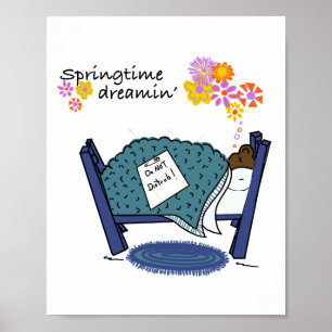Spipande Groundhog-drömmen om Vår Poster